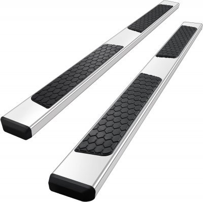 Dodge Ram 3500 Quad Cab 2003-2009 Running Boards Hex Steps Stainless 6 Inch