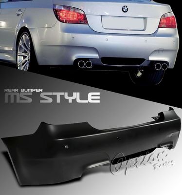 BMW E60 5 Series 2003-2007 M5 Style Rear Bumper with Sensor Hole