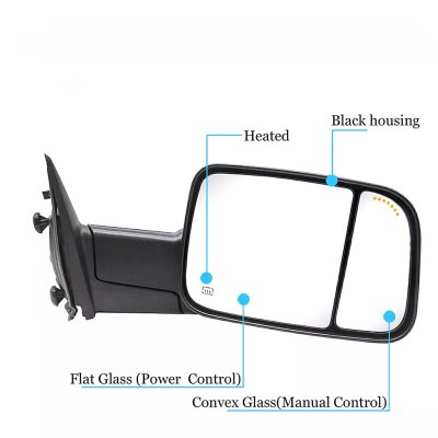 Dodge Ram 3500 2013-2018 Power Heated Towing Mirrors Signal Lights Temp Sensor