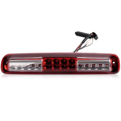 Chevy Silverado 1500HD 2001-2006 Red Clear LED Third Brake Light