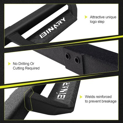 Toyota Tundra CrewMax 2022-2026 Black Nerf Bars