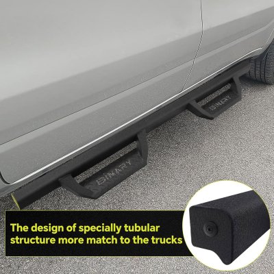 Matte Black Modular Drop Step Nerf Bars For 2010-2018 Dodge Ram 2500/3500 Mega Cab