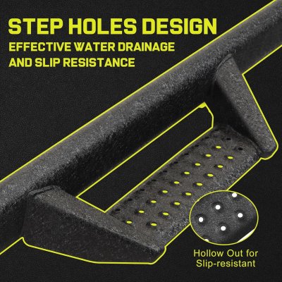 Jeep Wrangler JL 2-Door 2018-2026 Black Nerf Bars