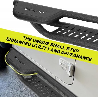 Jeep Wrangler JL 2-Door 2018-2026 Black Nerf Bars