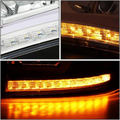 Dodge Ram 2500 2006-2009 Chrome Projector Headlights LED DRL Signals N2