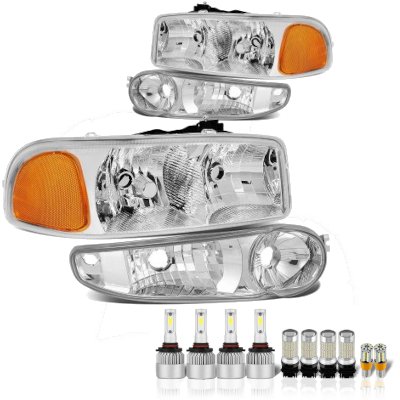 GMC Yukon XL Denali 2001-2006 LED Headlight Bulbs Complete Kit