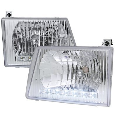 Ford E150 1992-2007 Headlights LED DRL