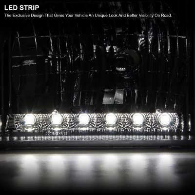 Ford E150 1992-2007 Headlights LED DRL