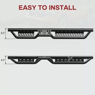 Ford F450 Crew 2023-2025 Black Nerf Bars