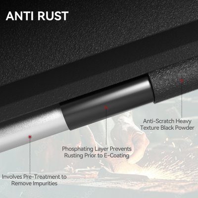 Ford F450 Crew 2023-2025 Black Nerf Bars