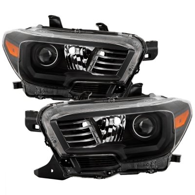 Toyota Tacoma SR 2016-2023 Black Euro Headlights
