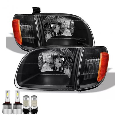 Toyota Tundra 2000-2004 Black LED Headlight Bulbs Set Complete Kit