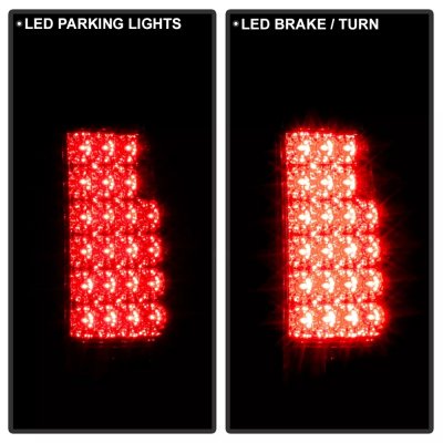 Chevy 1500 Pickup 1988-1998 LED Tail Lights Chrome