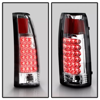 Chevy 1500 Pickup 1988-1998 LED Tail Lights Chrome