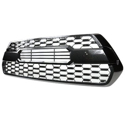 Happy19star Front Grille Assembly For 2016-2022 Toyota Tacoma - Silver Honeycomb, Replaces 53114-04250