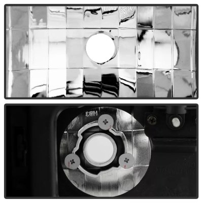 GMC Suburban 1992-1999 Clear Glass Euro Headlights