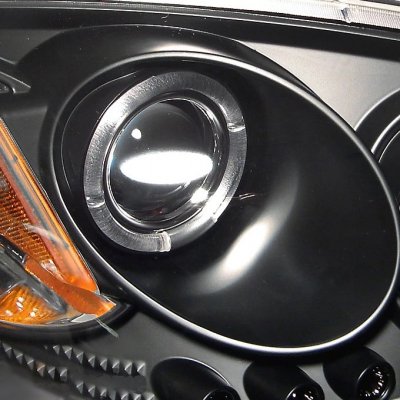 Pontiac Pursuit 2005-2006 Black Dual Halo Projector Headlights with LED