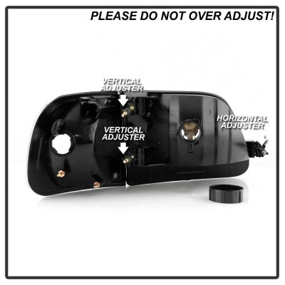 Ford F150 1997-2003 Smoked Euro Headlights and Corner Lights