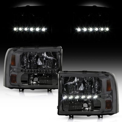 Ford Excursion 2000-2004 Smoked Headlights
