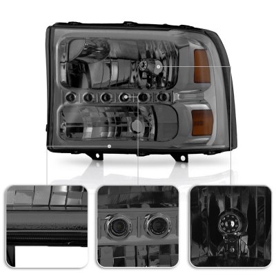 Ford Excursion 2000-2004 Smoked Headlights