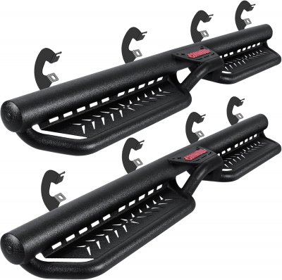 GMC Sierra 3500HD Crew Cab 2020-2025 Black Nerf Bars