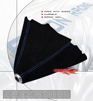 Blue Stitching Suede Shift Boot