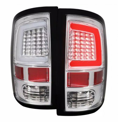 Dodge Ram 2500 2010-2018 Chrome Tube LED Tail Lights
