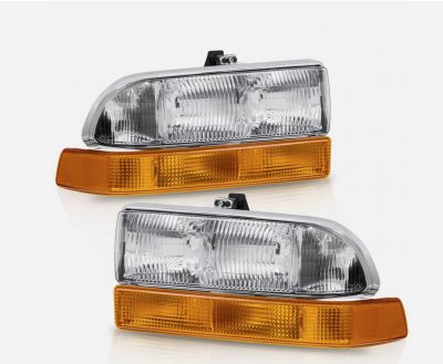 Chevy S10 1998-2004 Replacement Headlight and Bumper Lights