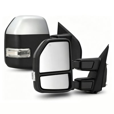 Ford F250 2023-2025 Chrome Power Heated Towing Mirrors LED Signal