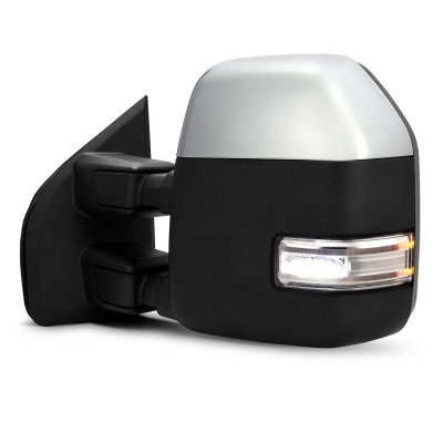 Ford F250 2023-2025 Chrome Power Heated Towing Mirrors LED Signal
