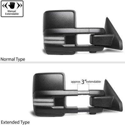 Toyota Tacoma 2016-2023 Tow Mirrors Switchback LED DRL Sequential Signal