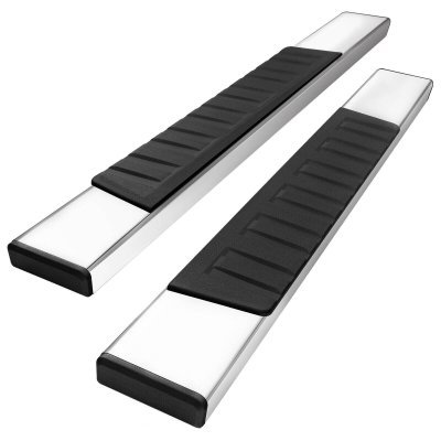 Ford F550 Regular Cab 2017-2022 Running Boards Stainless 6 Inch Bars