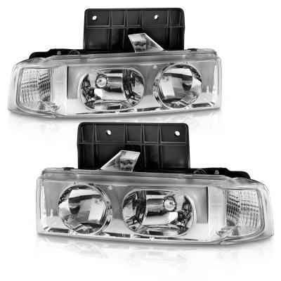 Chevy Astro 1995-2005 Chrome Euro Headlights