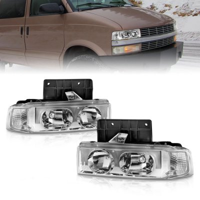 GMC Safari 1995-2005 Chrome Euro Headlights