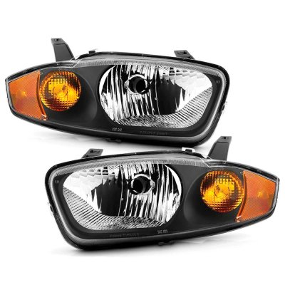 Chevy Cavalier 2003-2005 Black Euro Headlights