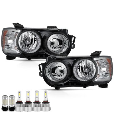 Chevy Sonic 2012-2016 Black LED Headlights LED Bulbs Complete Kit