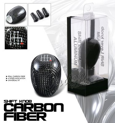 Universal Carbon Fiber 6 Speed Manual Shift Knob