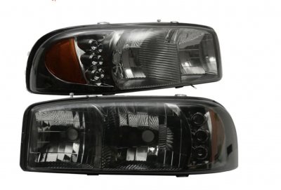 GMC Sierra 1999-2006 Smoked Headlights with LED