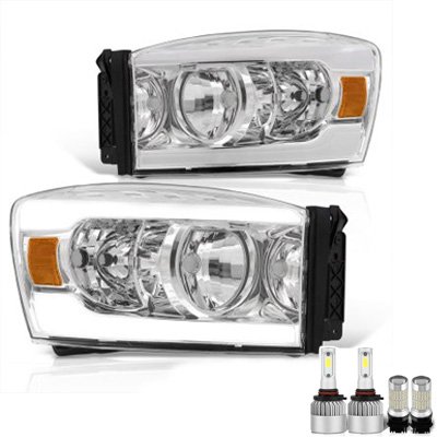 Dodge Ram 2500 2006-2009 LED DRL Headlights Bulbs Set Complete Kit