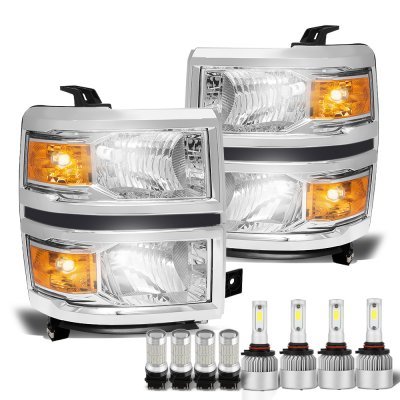 Chevy Silverado 5500 HD 2020-2026 Headlights LED Bulbs Complete Kit