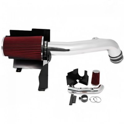 2004 GMC Sierra 2500HD V8 Diesel Cold Air Intake with Heat Shield and Red Filter