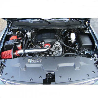 GMC Yukon XL Denali V8 2009-2014 Aluminum Cold Air Intake System with Red Air Filter