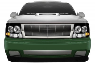 Chevy Tahoe 2000-2006 Chrome Billet Grille and Black Headlight Conversion Kit