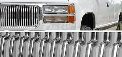 Chevy Tahoe 1995-1999 Chrome Vertical Grille and Projector Headlights Set
