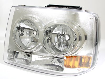 Chevy Tahoe 2000-2006 Chrome Grille and Headlight Facelift Conversion Kit