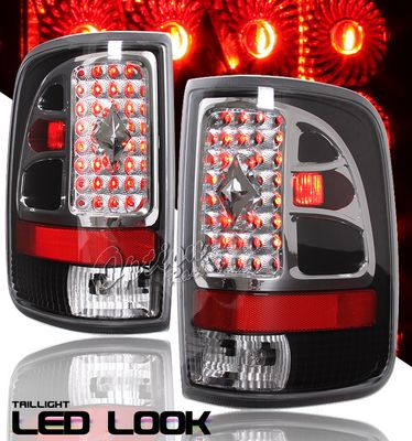 Ford F150 2004-2008 Black LED Style Tail Lights