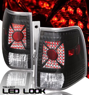 Ford Expedition 2003-2006 Black LED Style Tail Lights