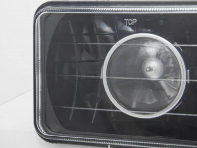 Plymouth Laser 1990-1991 4 Inch Black Sealed Beam Projector Headlight Conversion