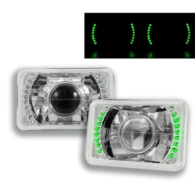 Dodge Caravan 1985-1988 Green LED Sealed Beam Projector Headlight Conversion