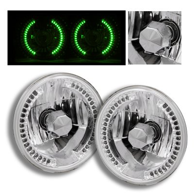 Ford Mustang 1965-1978 Green LED Sealed Beam Headlight Conversion